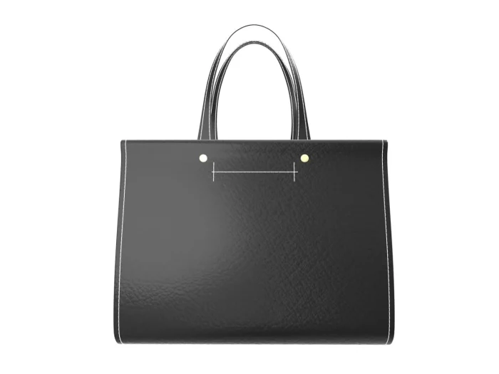 Black Leather Handbag - Image 3