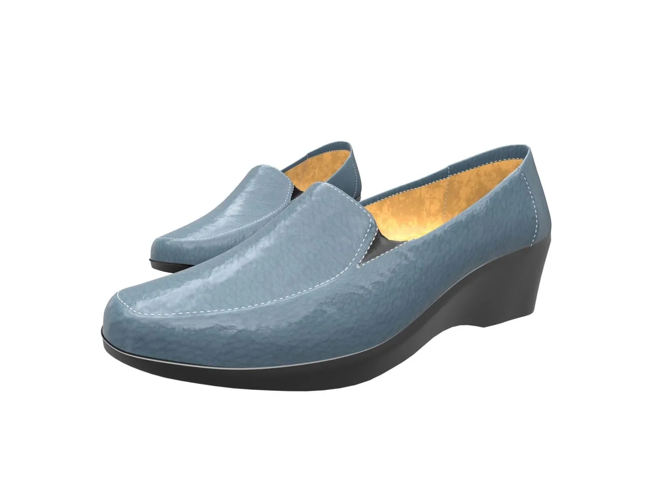 Blue Women Moccasins