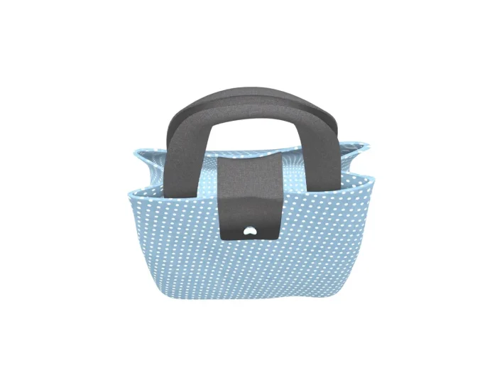 Dotted Blue Lunch Bag - Image 4