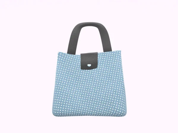 Dotted Blue Lunch Bag - Image 2